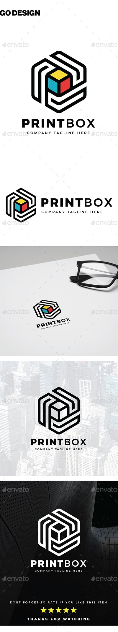 Print Box Logo, Logo Templates | GraphicRiver