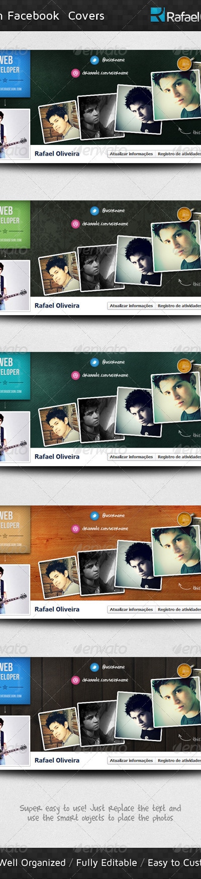 Custom Facebook Covers, Web Elements | GraphicRiver