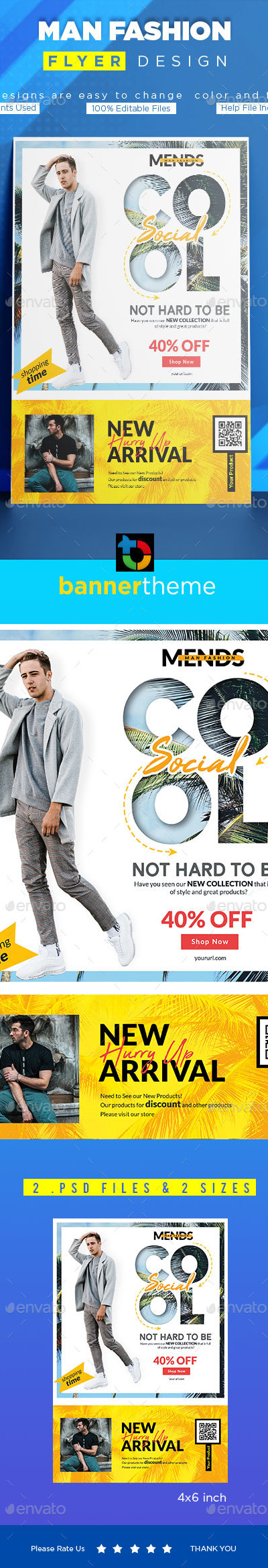 Man Fashion Flyer, Print Templates | GraphicRiver