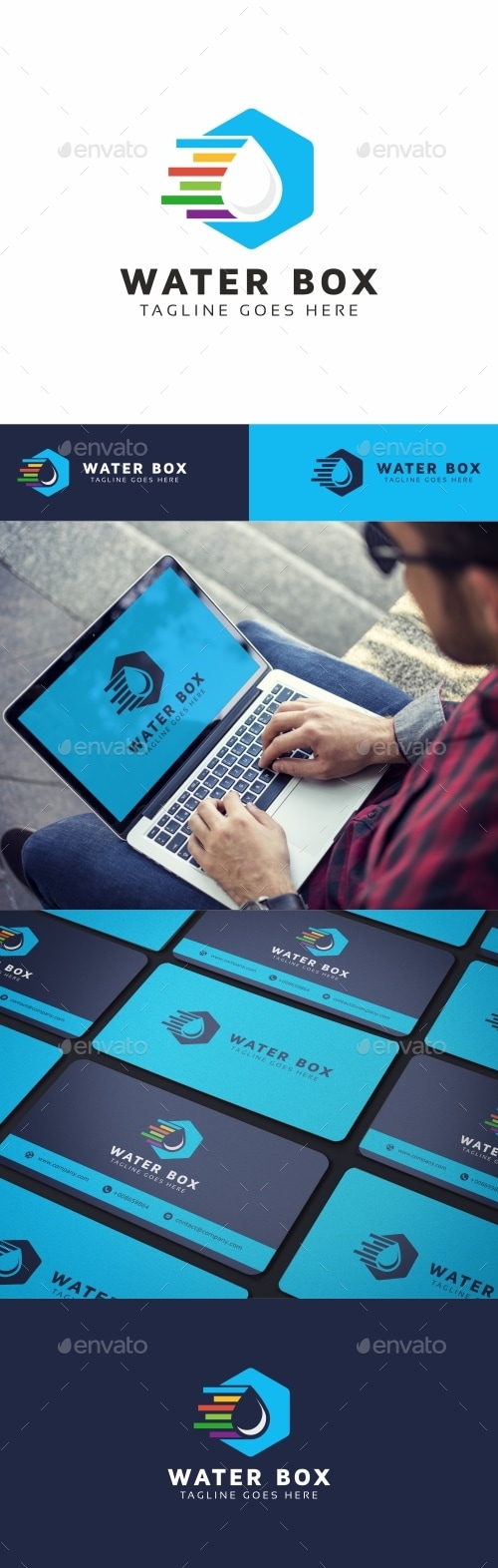Water Box Logo, Logo Templates | GraphicRiver