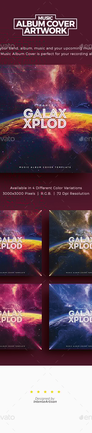 Explosion - Music Album Cover Artwork, Web Elements | GraphicRiver