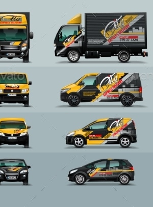 Four Types of Cars in Three Positions, Vectors | GraphicRiver