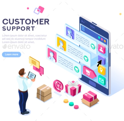 Commercial Support Editable Template, Vectors | GraphicRiver