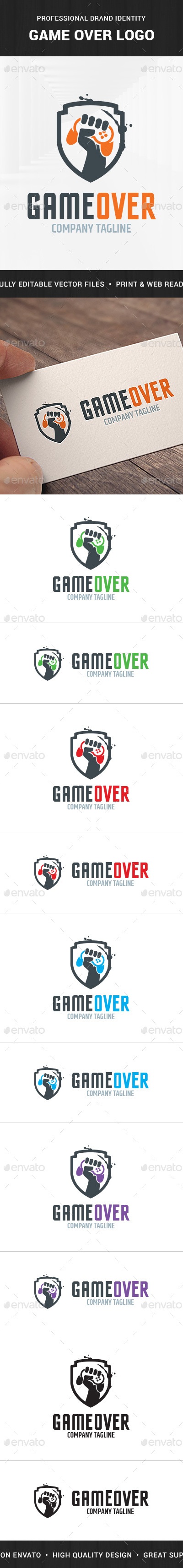 Game Over Logo Template, Logo Templates | GraphicRiver