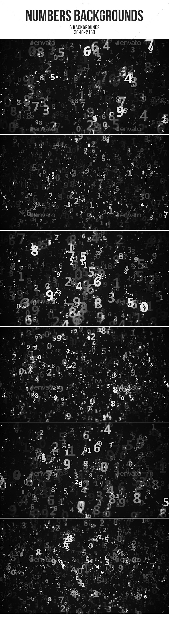 Numbers Backgrounds, Graphics | GraphicRiver