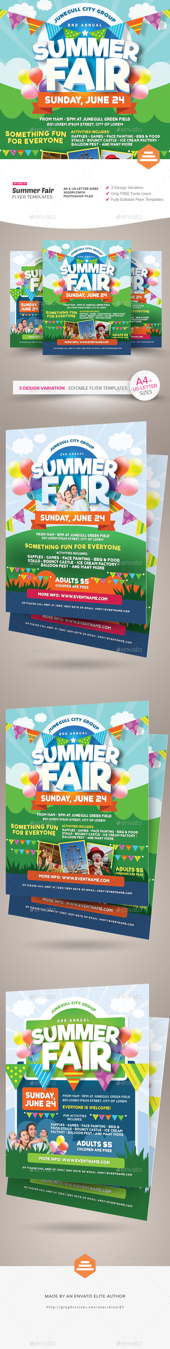 Image 2 for Summer Fair Flyer Template