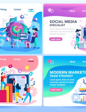 Website Tutorial Templates, Vectors | GraphicRiver