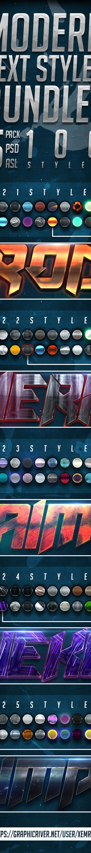 Modern Text Styles Bundle 5, Add-ons | GraphicRiver