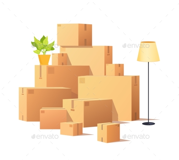 Box Cartoon, Vectors | GraphicRiver