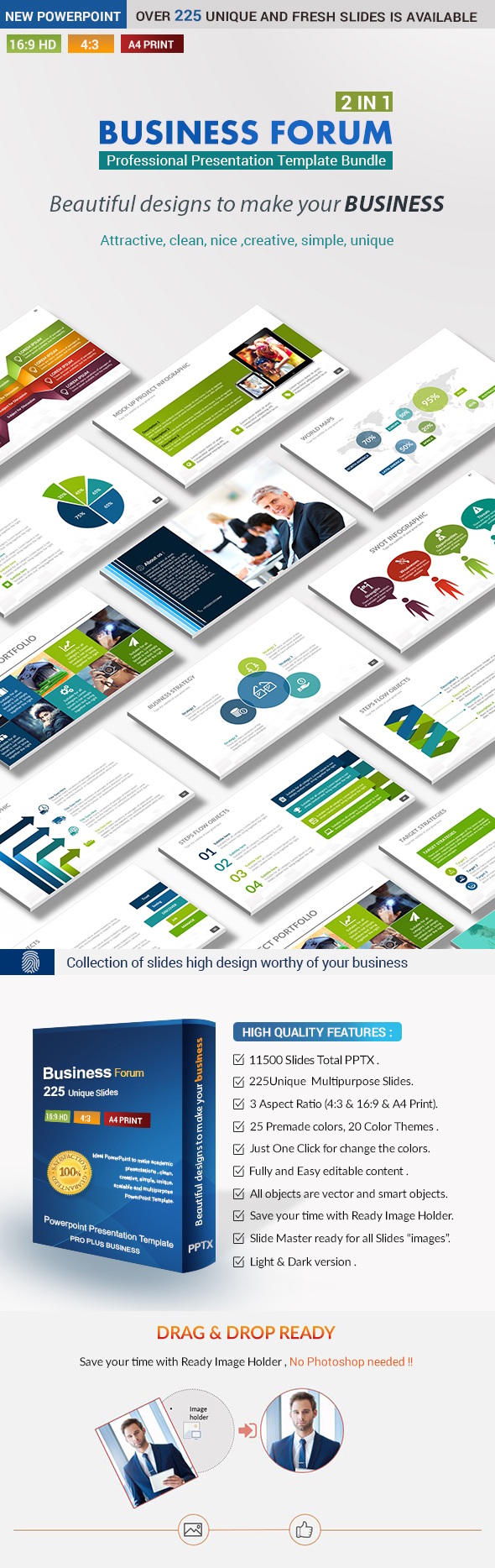 Business forum PowerPoint Template Bundle, Presentation Templates ...