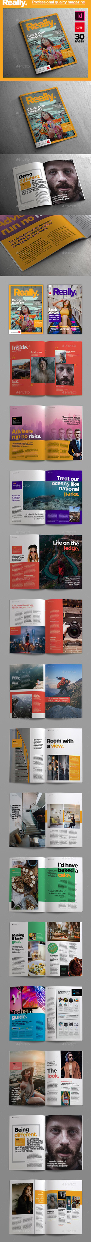 Really Magazine, Print Templates | GraphicRiver