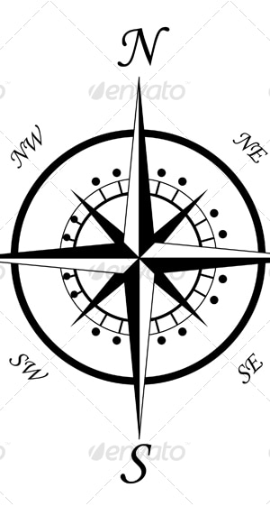 Compass symbol 3, Vectors | GraphicRiver