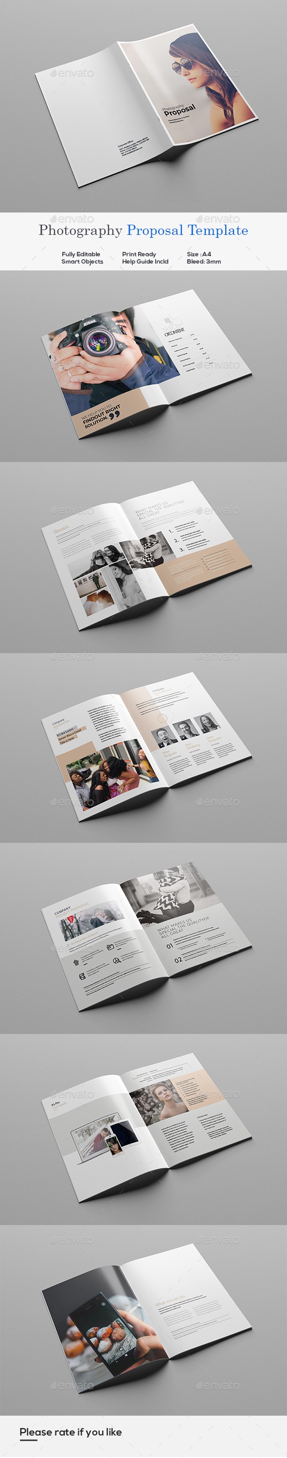 Photography Proposal Template, Print Templates | GraphicRiver