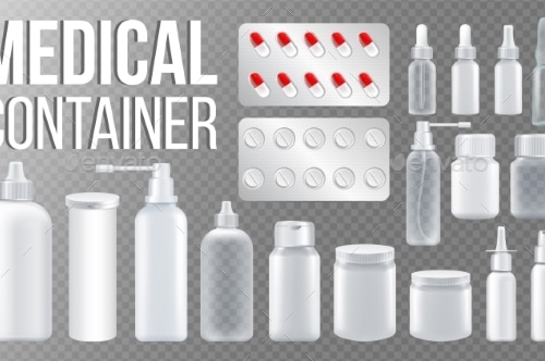 Medical Container Vector, Vectors | GraphicRiver