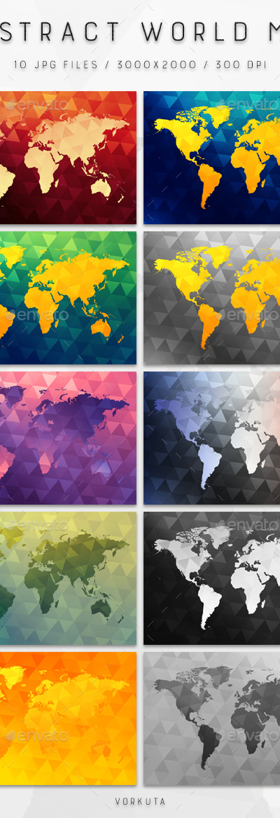Abstract World Map, Graphics | GraphicRiver