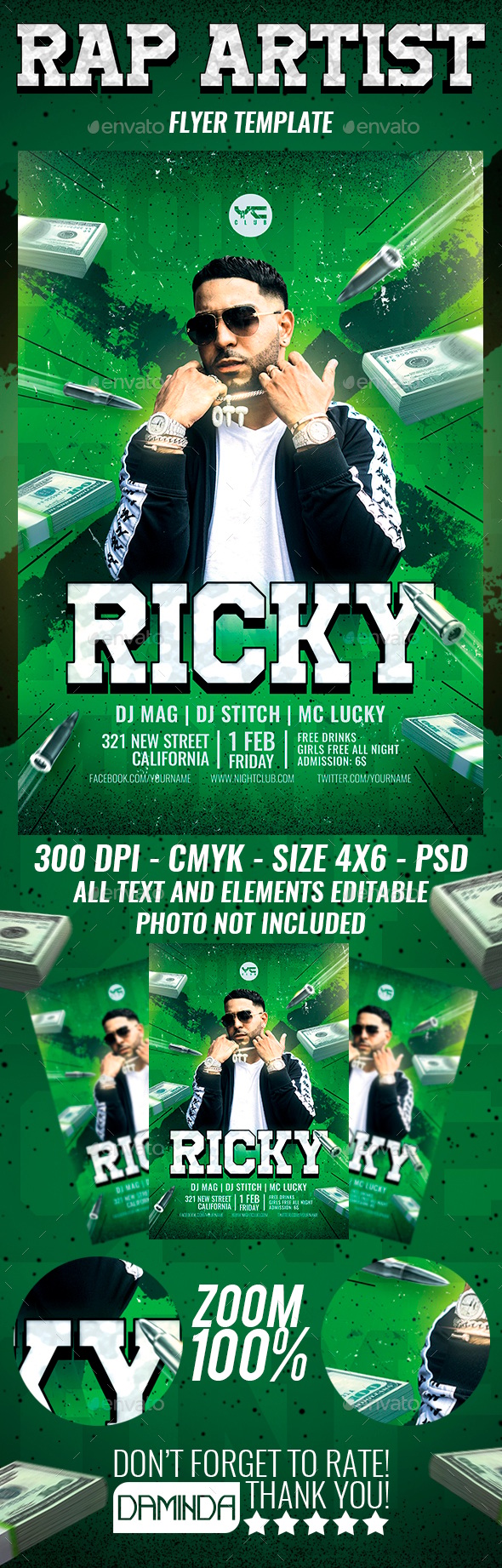 Rap Artist Flyer 2019, Print Templates | GraphicRiver