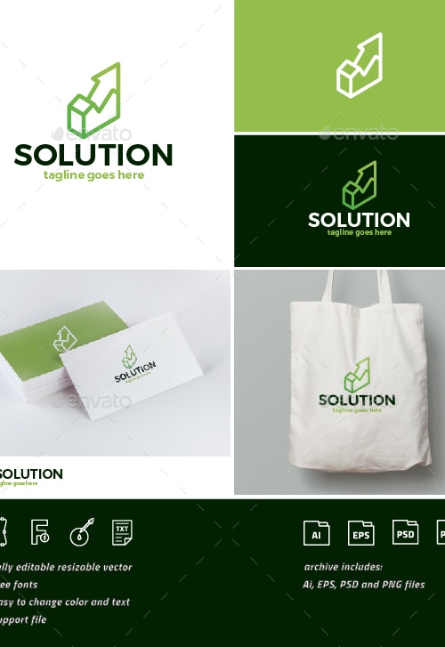 Solution Logo, Logo Templates | GraphicRiver