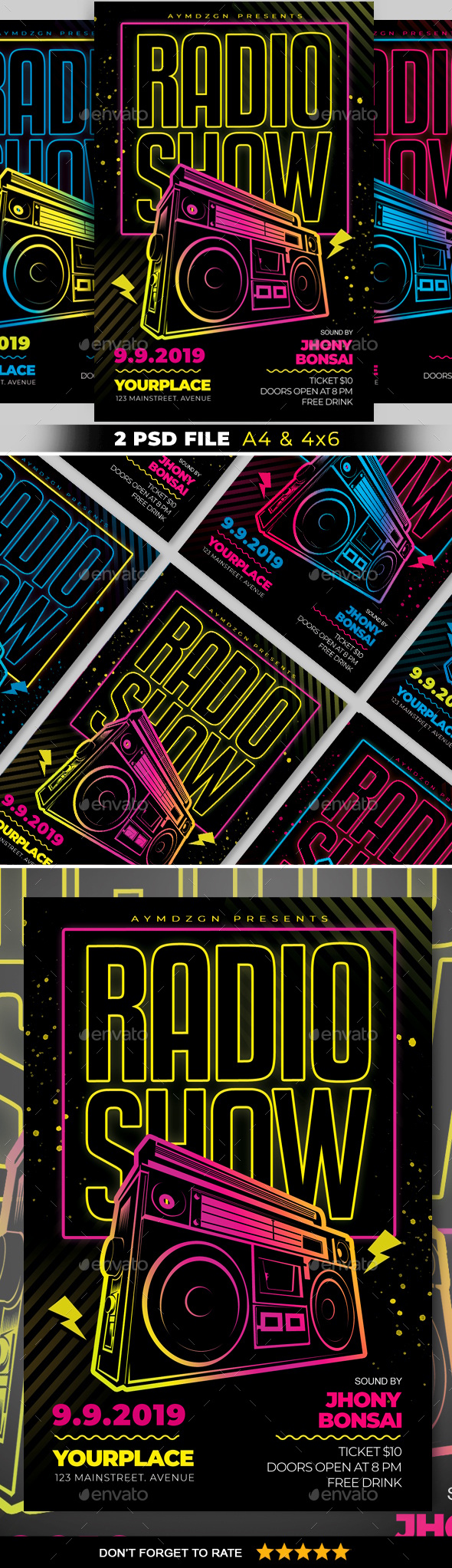 Radio Show Flyer, Print Templates | GraphicRiver