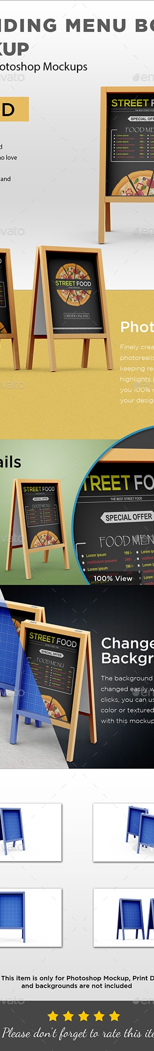 Standing Menu Board, Graphics | GraphicRiver