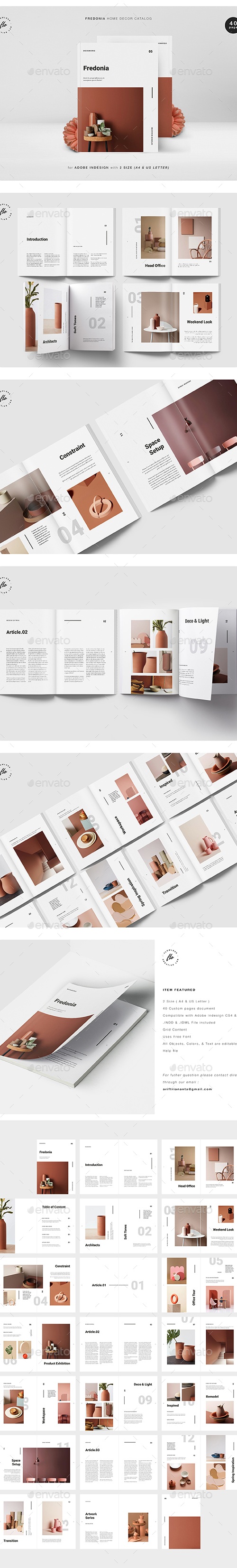 Fredonia Home Decor Catalog, Print Templates GraphicRiver