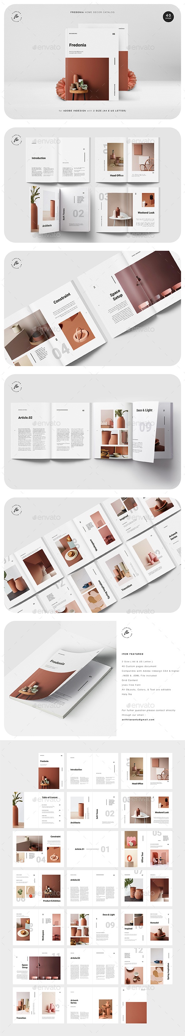 Fredonia Home Decor Catalog, Print Templates GraphicRiver