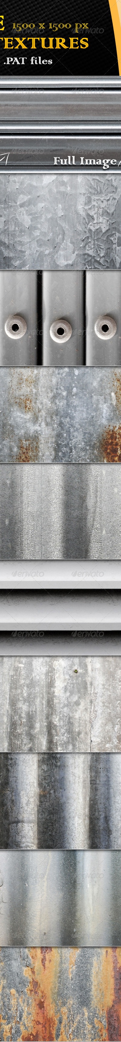 10 Seamless Ribbed Metal Textures, Add-ons | GraphicRiver
