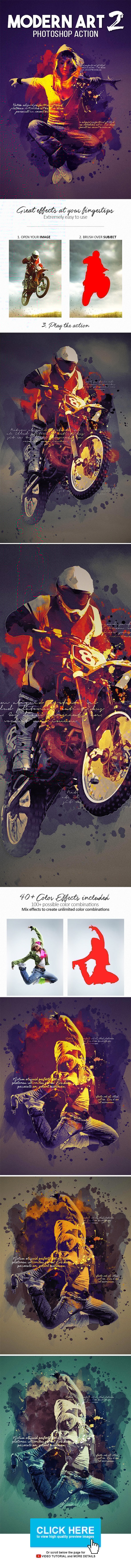 Modern Art 2 Photoshop Action - Photo Effects Actions