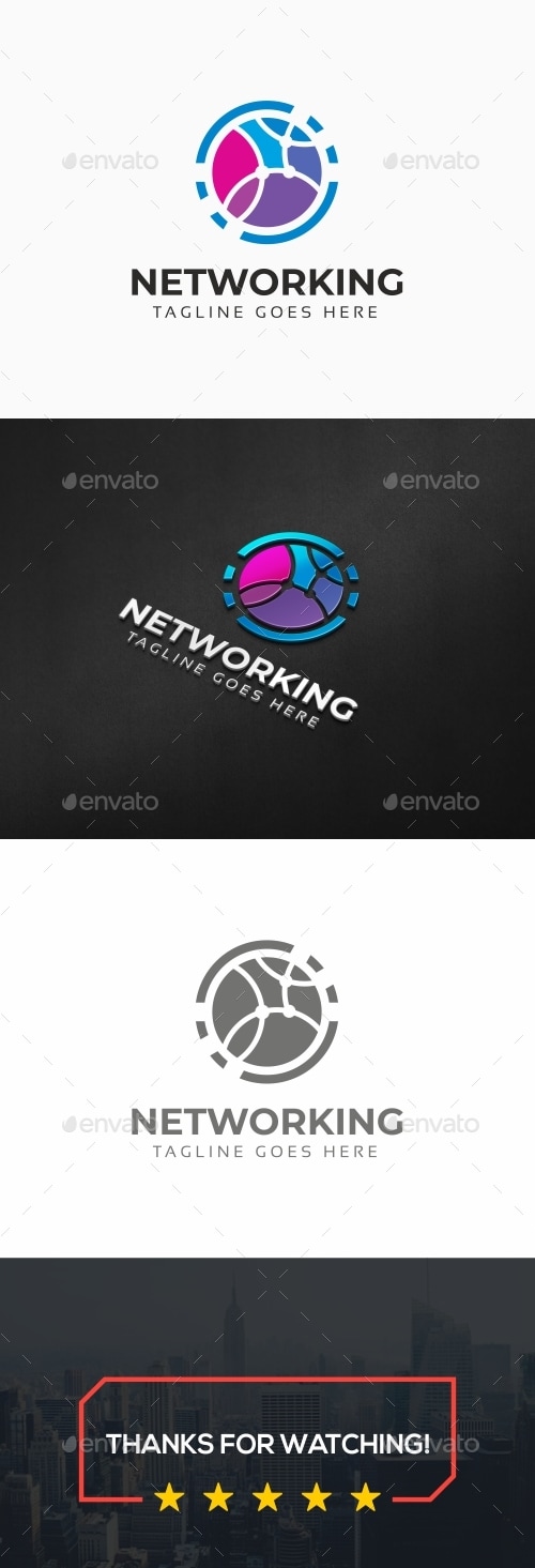 Networking Logo, Logo Templates | GraphicRiver