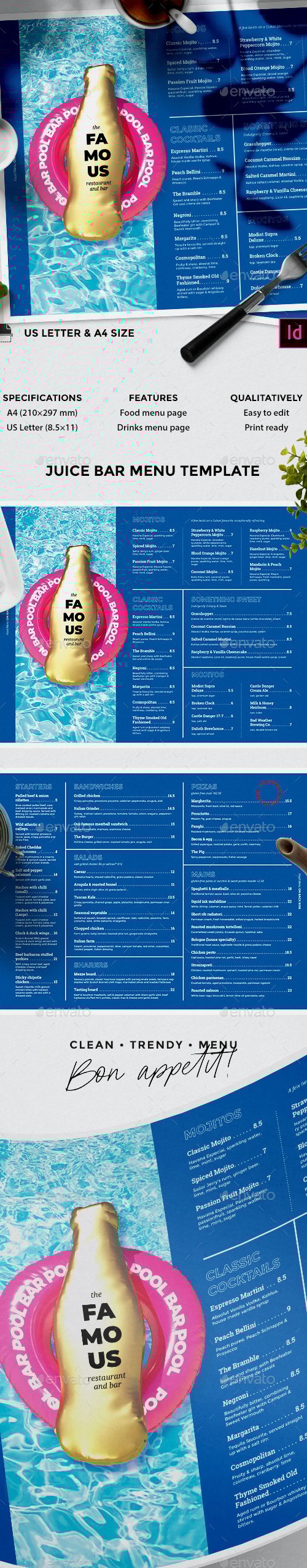 Bar Menu, Print Templates | GraphicRiver