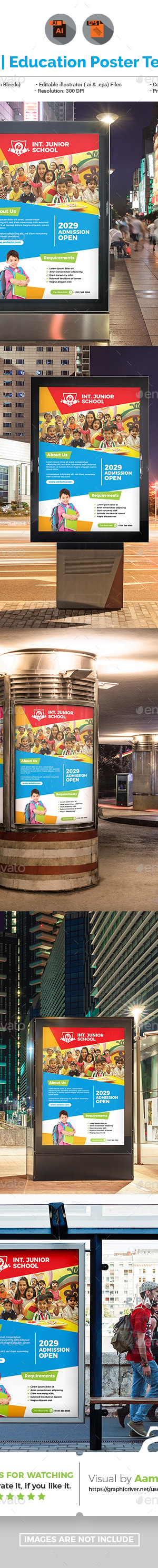 Education Promotion Poster, Print Templates | GraphicRiver