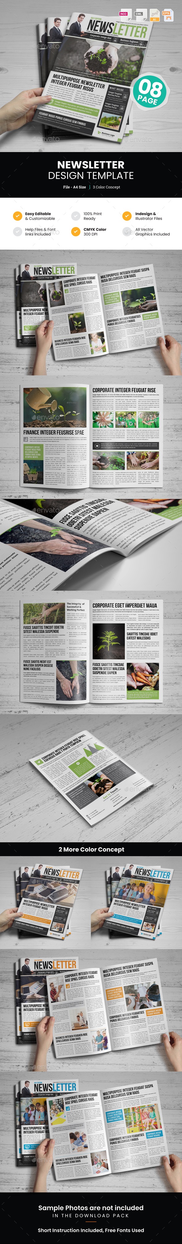 Newsletter Design v5, Print Templates | GraphicRiver