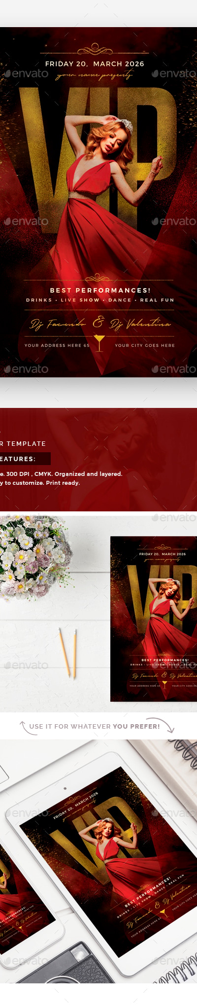 VIP Flyer Template, Print Templates | GraphicRiver