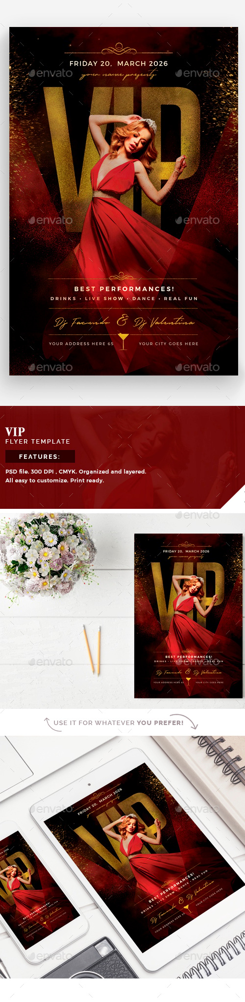 VIP Flyer Template, Print Templates | GraphicRiver