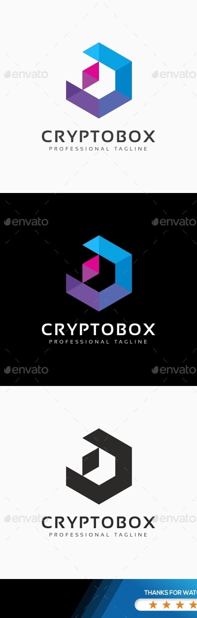 Crypto Box Logo, Logo Templates | GraphicRiver