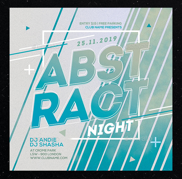 Abstract Party Flyer, Print Templates | GraphicRiver