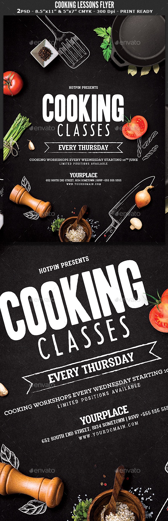 Cooking Lessons Flyer, Print Templates | GraphicRiver