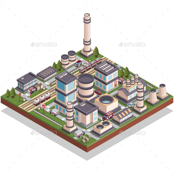 Factory, Vectors | GraphicRiver