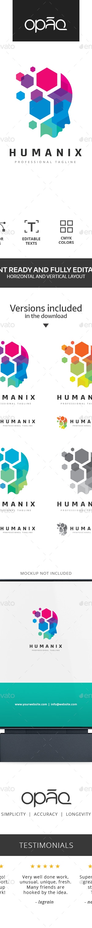Human Virtual Data Logo, Logo Templates | GraphicRiver