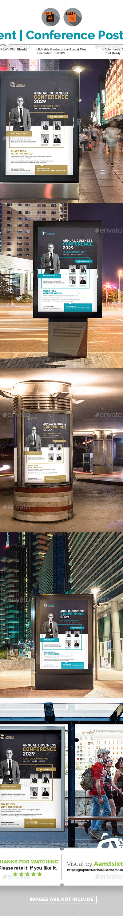 Conference / Event Poster Template, Print Templates | GraphicRiver