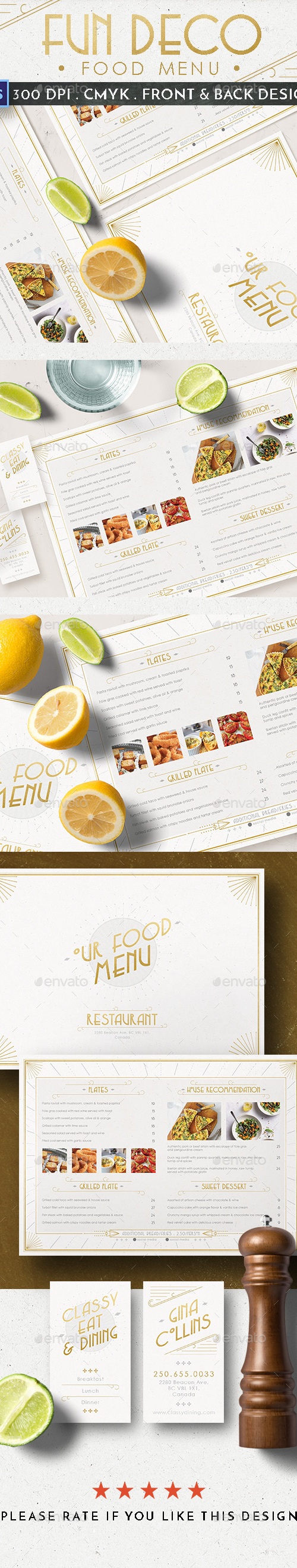 Fun Deco Food Menu, Print Templates | GraphicRiver