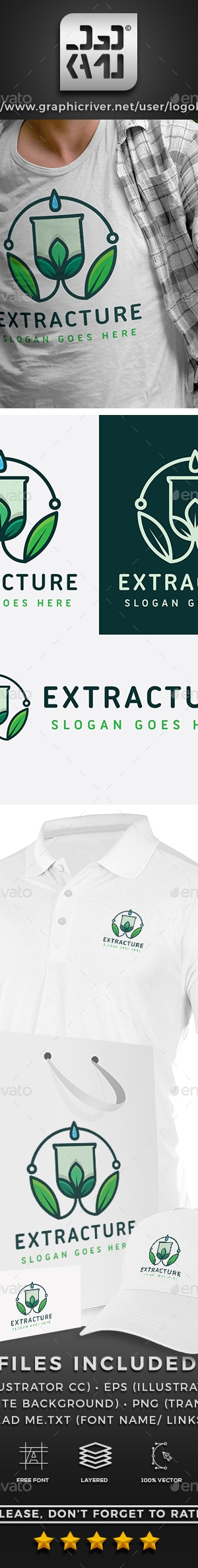 Extract Nature Logo, Logo Templates | GraphicRiver