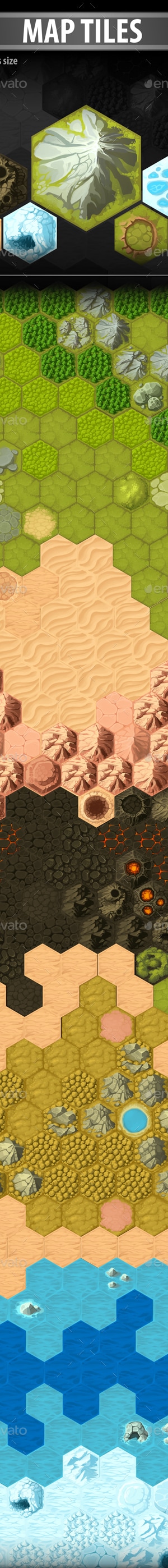 Map Tiles, Game Assets | GraphicRiver