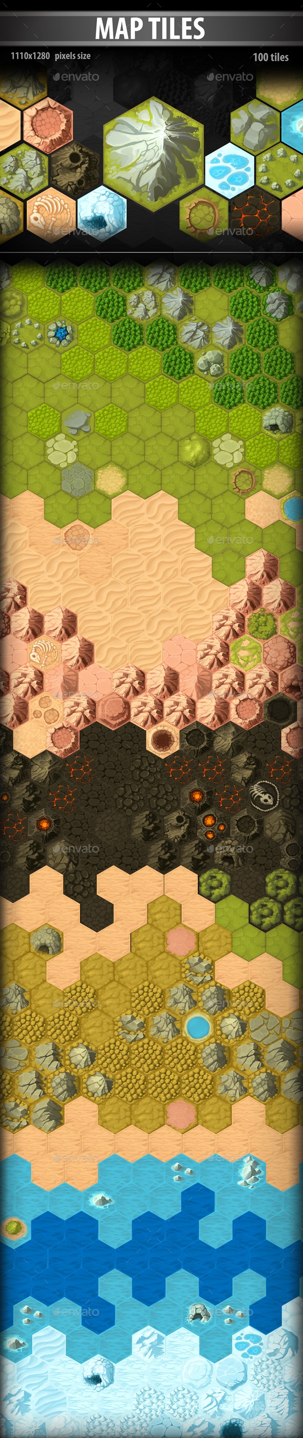Map Tiles, Game Assets | GraphicRiver