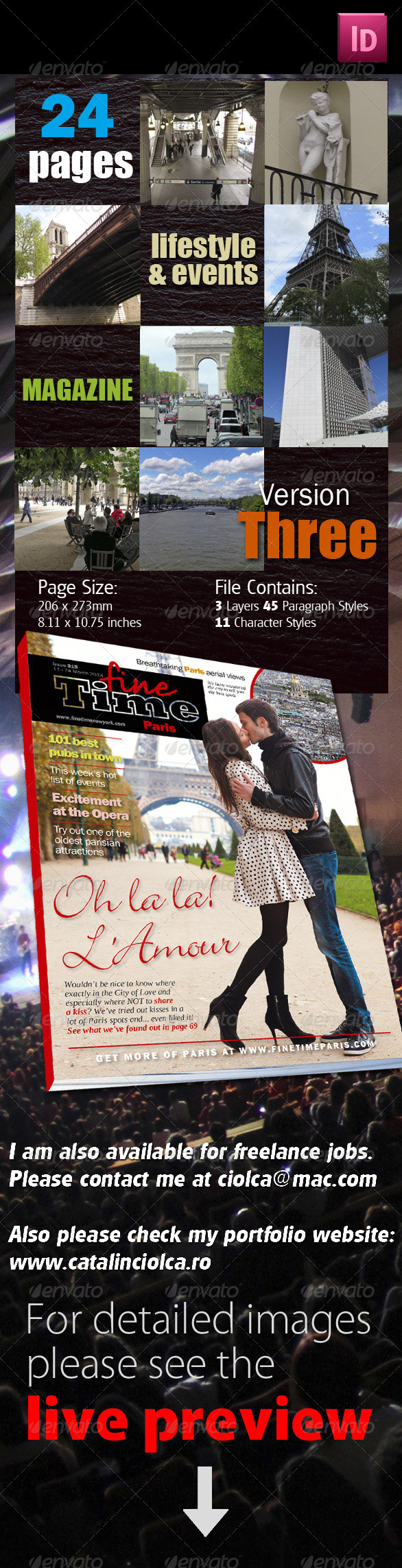 24 Pages Lifestyle & Events Magazine Version Three, Print Templates