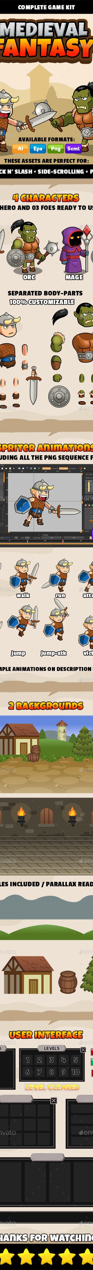 Medieval Fantasy - Complete Game Kit, Game Assets | GraphicRiver