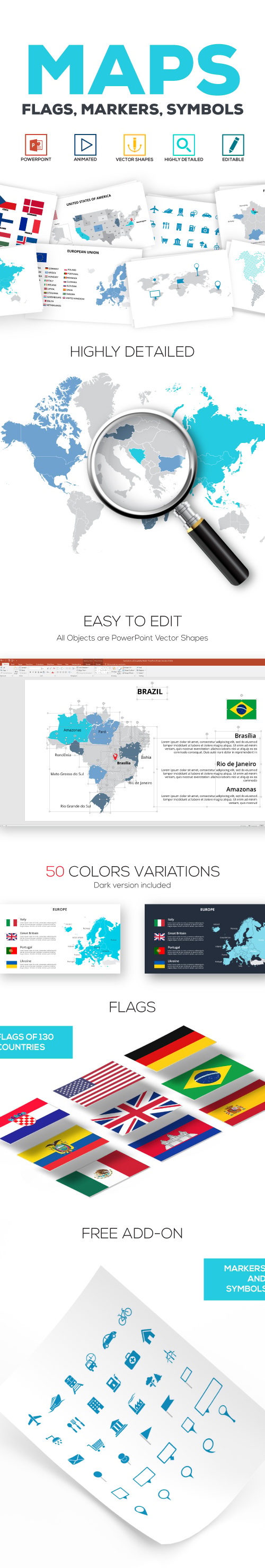Maps Powerpoint Animated Templates, Presentation Templates | GraphicRiver