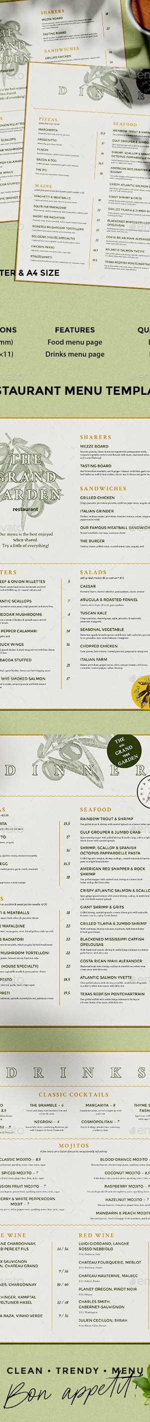 Rustic Menu, Print Templates | GraphicRiver