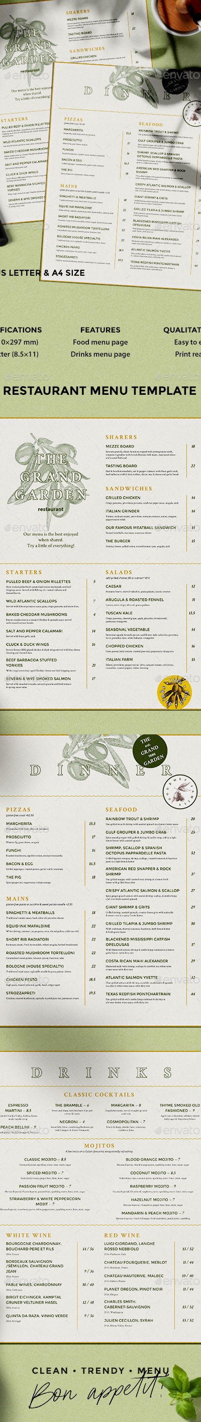 Rustic Menu, Print Templates | GraphicRiver