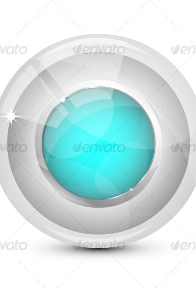 Glass button, Vectors | GraphicRiver