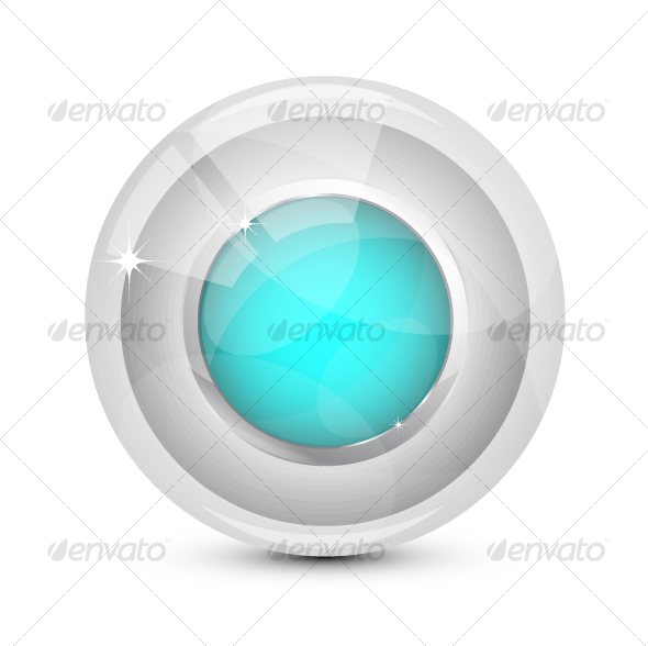 Glass button, Vectors | GraphicRiver